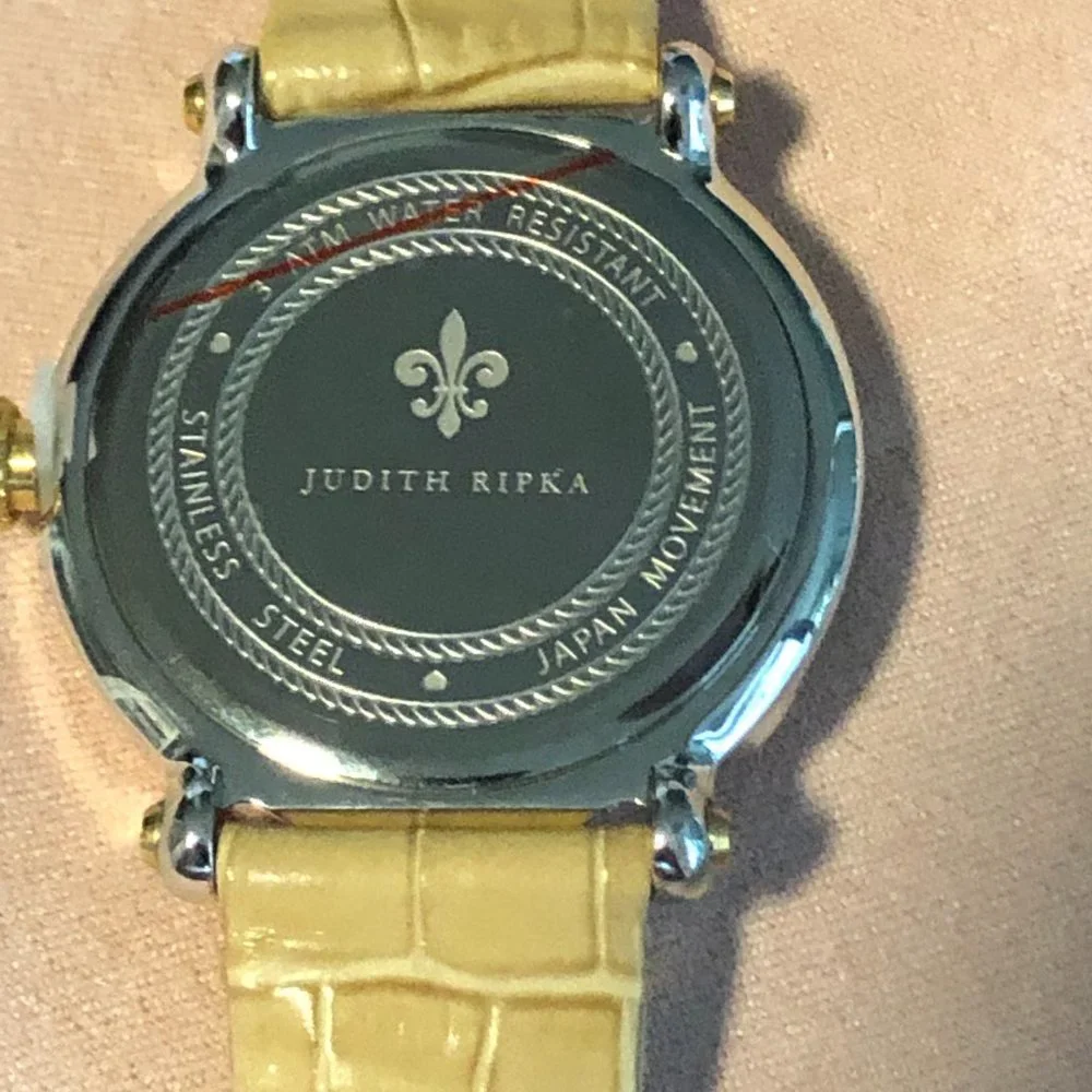 JUDITH RIPKA Odyssey Floating Heart Diamonique Charm Watch - Picture 5 of 9